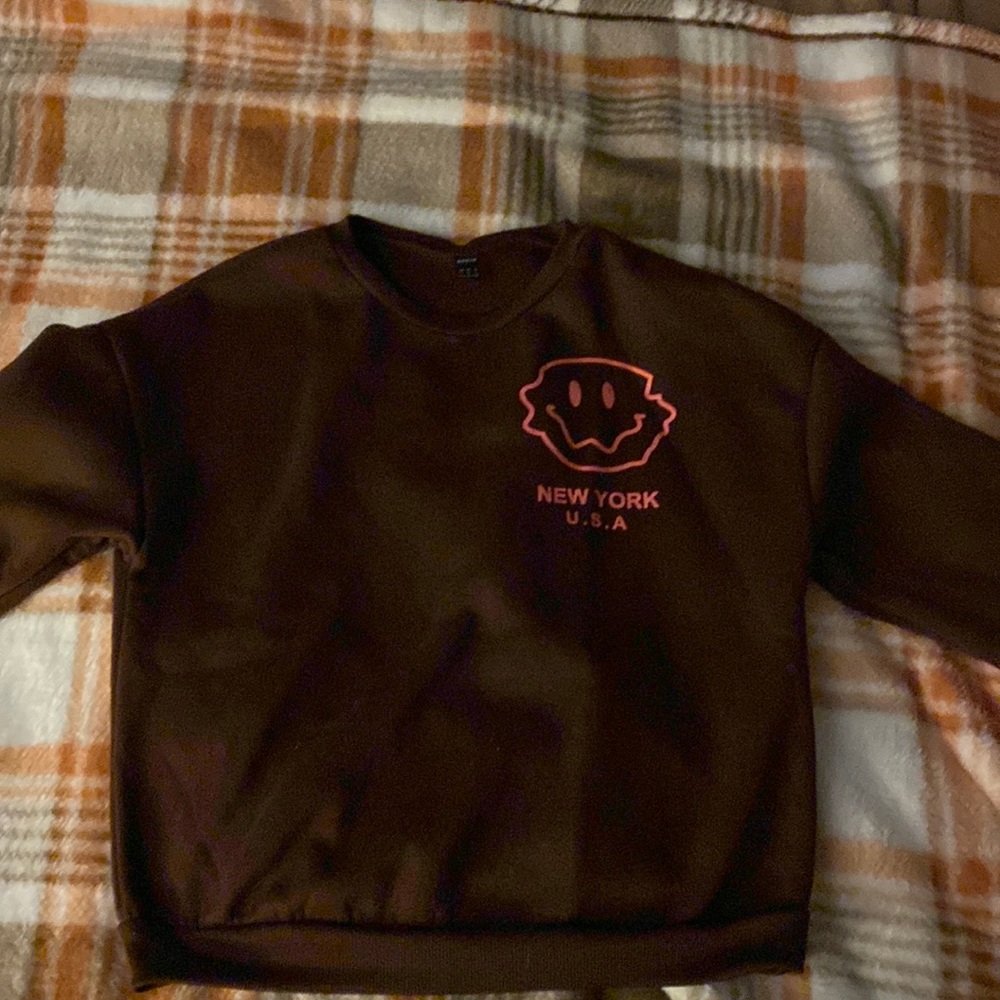 Brown Smiley Crewneck